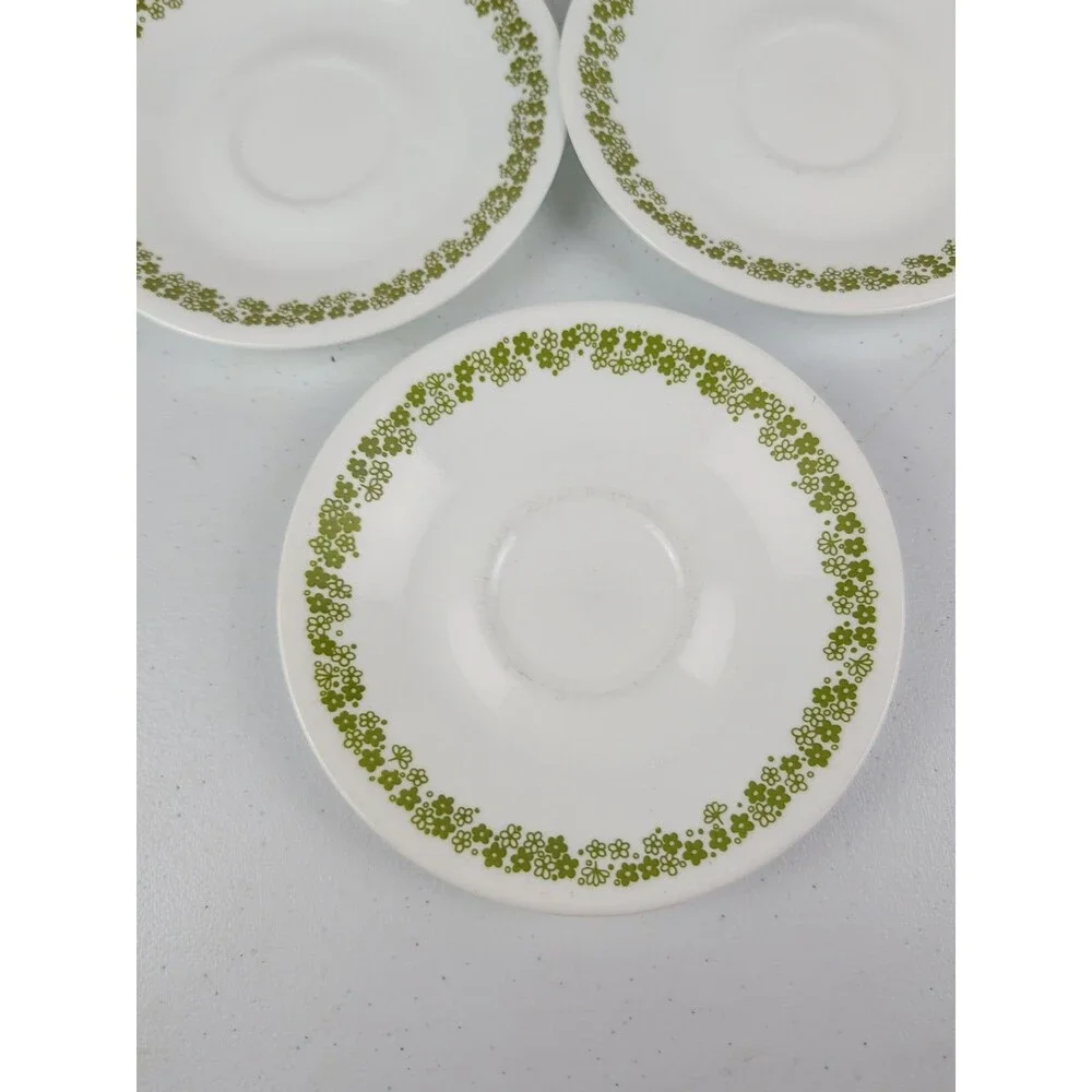 Vintage Corelle Springtime Daisy Crazy Daisy Saucer Plates 7 Piece Set - Picture 2 of 7